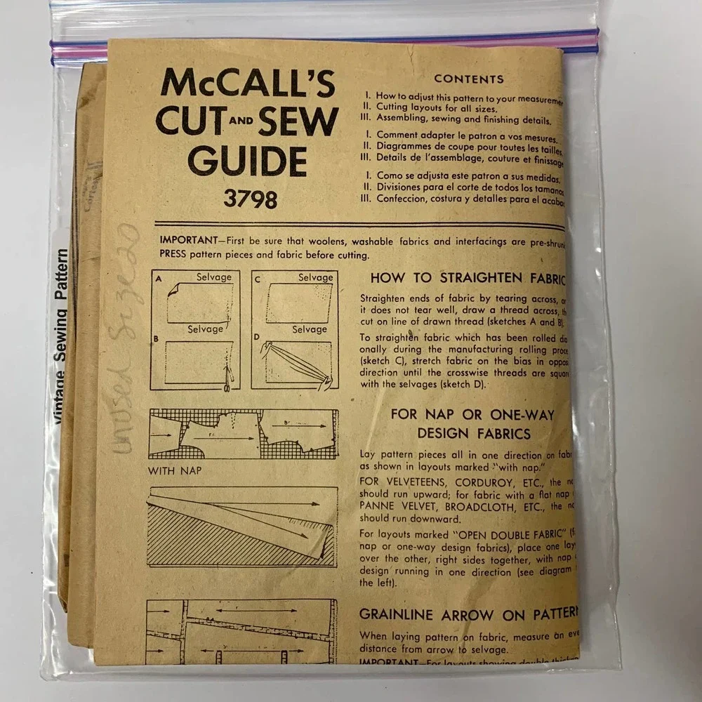 Assorted vintage sewing